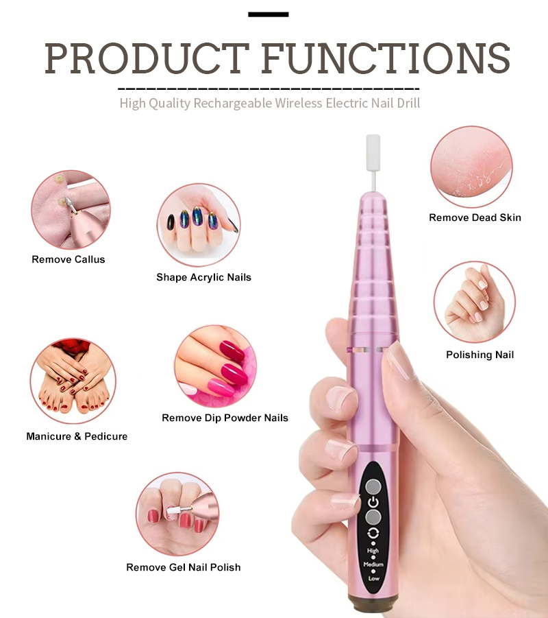 Mini Portable Pen-Shaped Gel Nail File